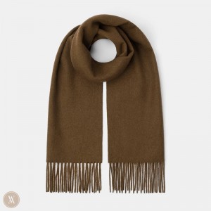 Bufandas Vivaia Lana Scarf Kaki Marrones | CRXB9483