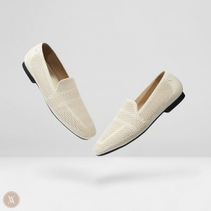 Loafers Vivaia Nina Creme Blancas | UMIM2377