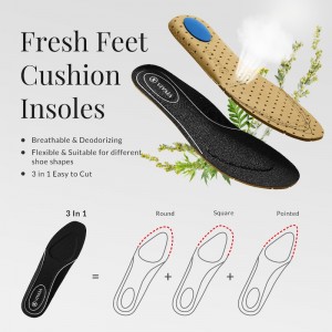 Plantillas Vivaia 3-in-1 Cuttable Respirable Insole Negras | YMYS9816