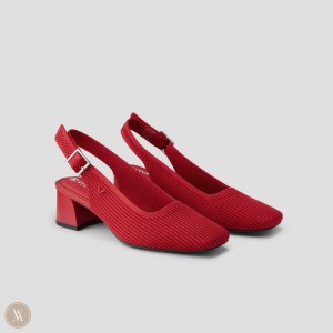 Sandalias Vivaia Melody Destalonadas Rojas | RYOV0428