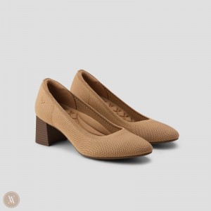 Tacones Vivaia Tamia Block Heel Nutmeg | RPVL5621