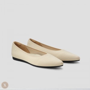 Zapatos Planos Vivaia Aria 5° Creme Blancas | YUWS2598
