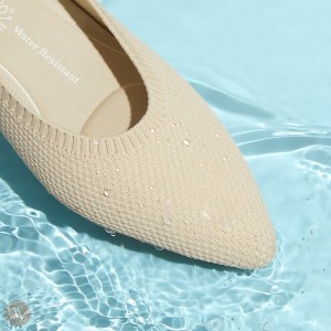 Zapatos Planos Vivaia Aria 5° Creme Blancas | KNLR0867