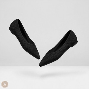 Zapatos Planos Vivaia Macy Negras | GJXS2801