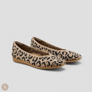 Zapatos Planos Vivaia Margot CloudWalker Leopardo Oscuro | PAVO2922