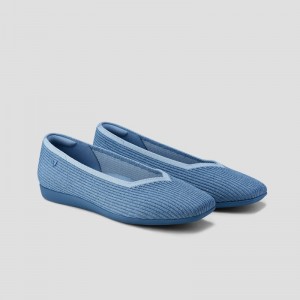 Zapatos Planos Vivaia Margot Walker Azules | ABEA1191